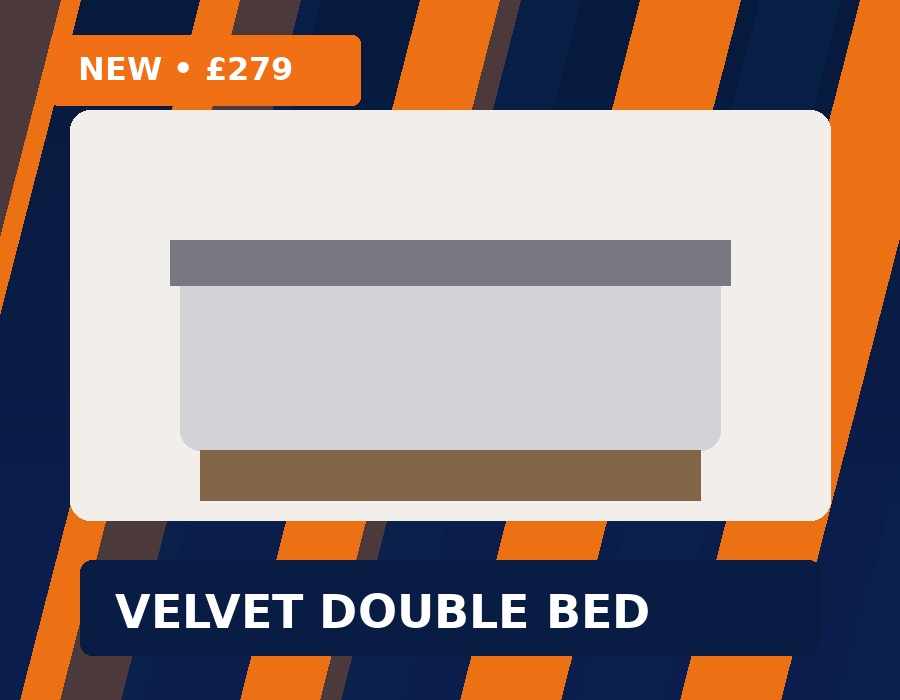 Velvet Double Bed